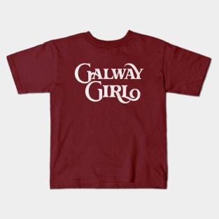 Galway Girl / Retro Style Typography Apparel Kids T-Shirt